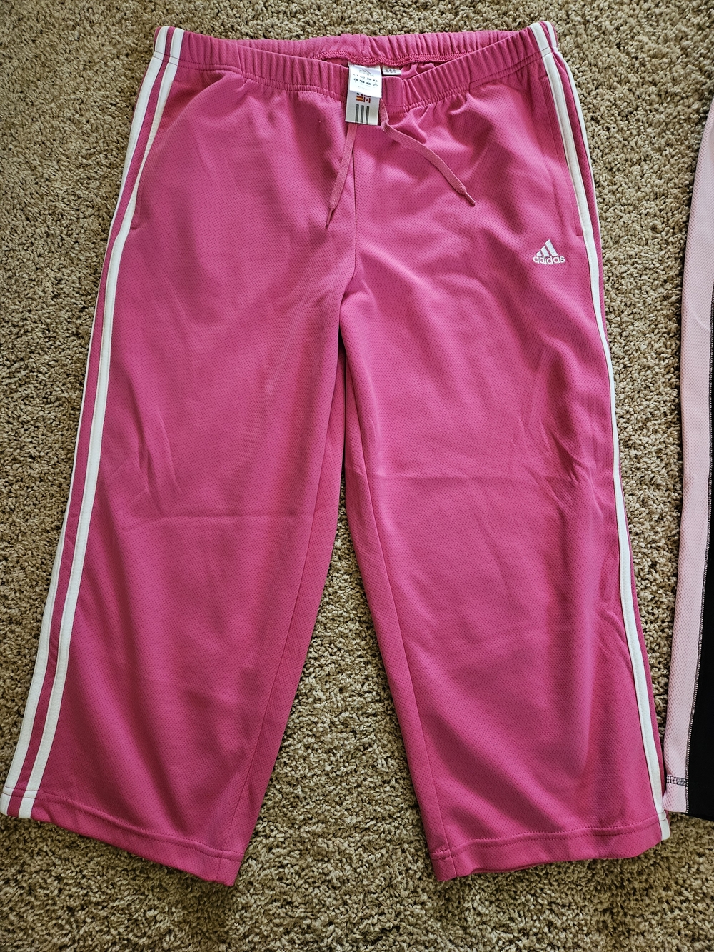 Adidas Kids Pink Athletic Track Pants
